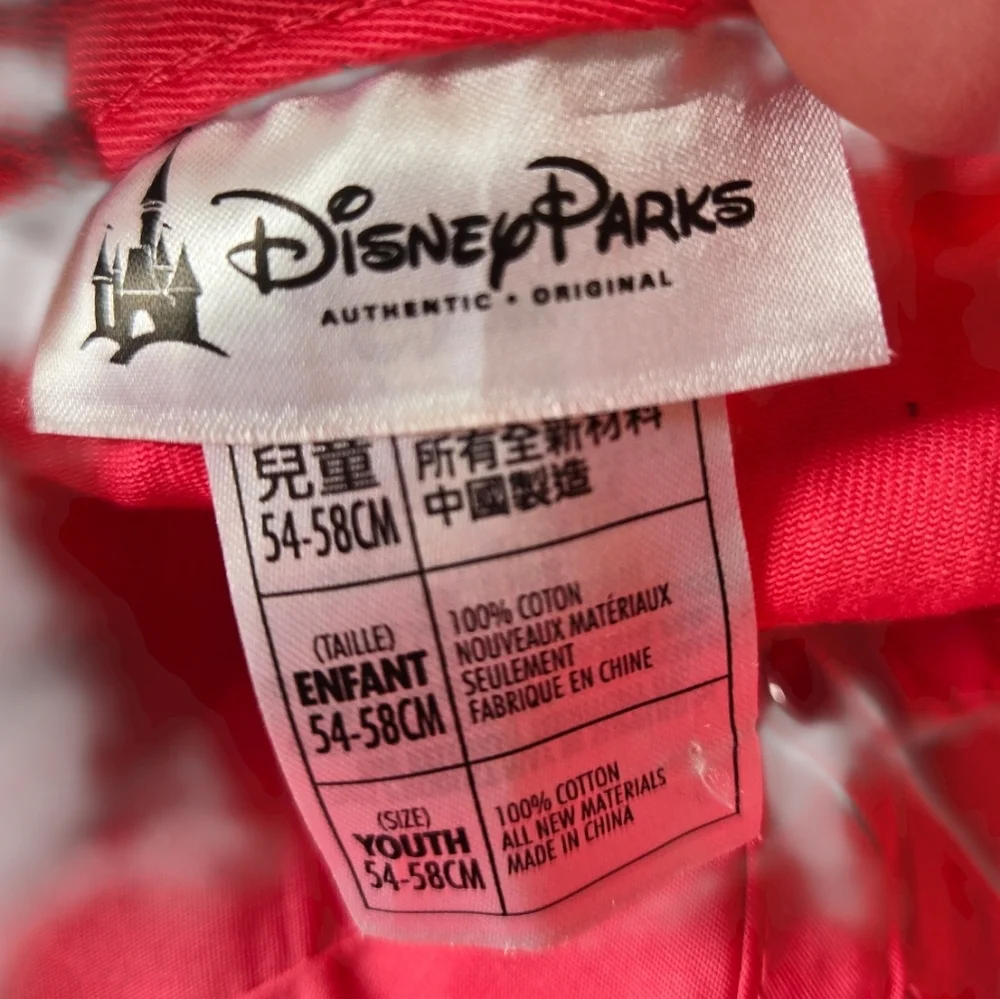 Disney Parks Pink Minnie Mouse Cap Youth
